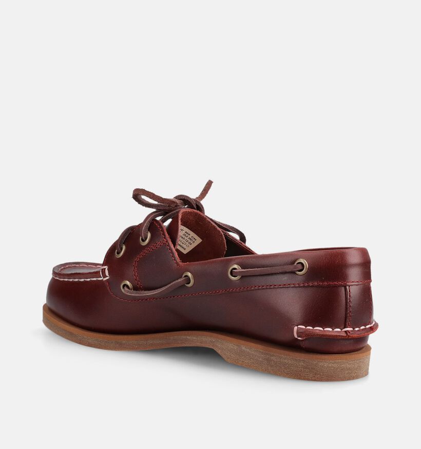 Timberland Classic Boat Shoe Chaussures de bateau en Bordeaux pour femmes (369109) - pour semelles orthop&eacute;diques