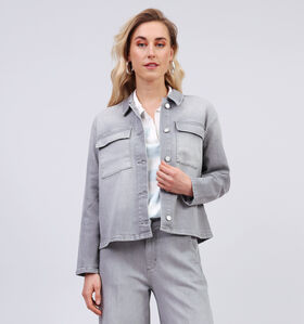 comma casual identity Grijze Korte jas voor dames (358266)