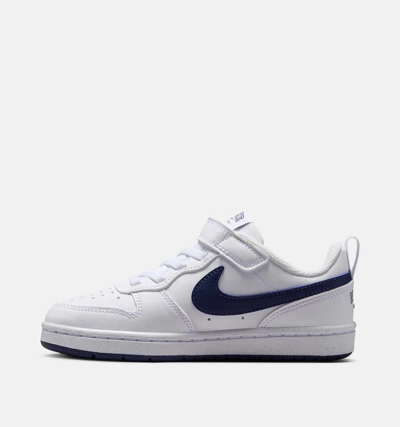 Nike Court Borough Low Witte Sneakers voor jongens (377285)