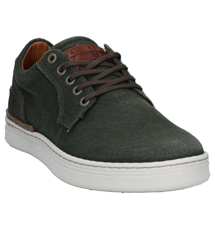 Bullboxer Zwarte Veterschoenen in nubuck (300222)