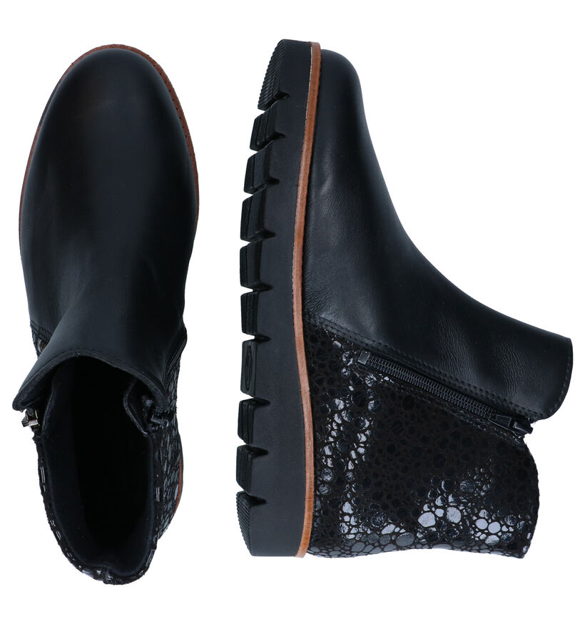 Solemade Zoe 58 Zwarte Enkellaarzen voor dames (331666) - geschikt voor steunzolen