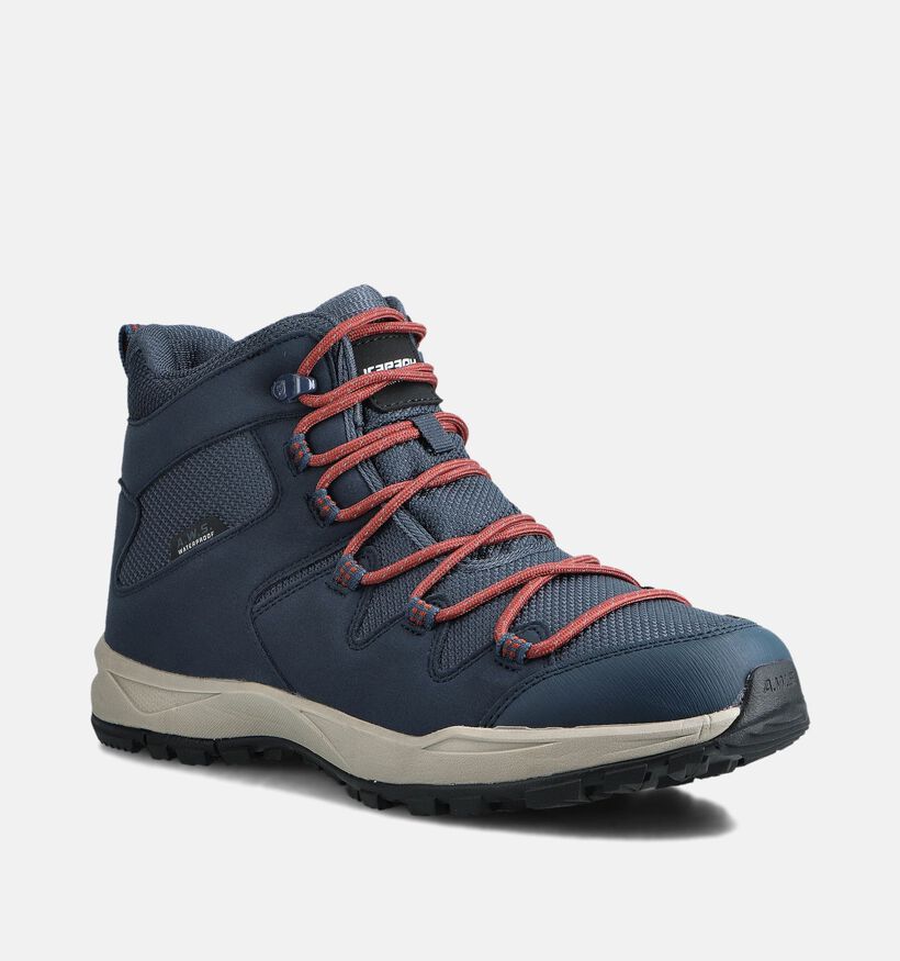 ICEPEAK Ansio Chaussures de randonnée en Bleu pour hommes (361832) - pour semelles orthopédiques