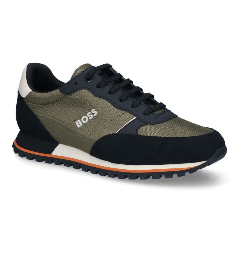 Boss Parkour Run Kaki Sneakers voor heren (314321) - geschikt voor steunzolen