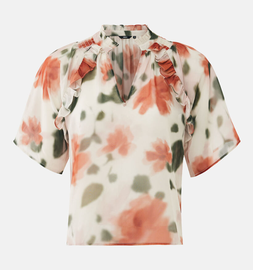 Mexx Printed Flowers Ecru Blouse voor dames (368555)