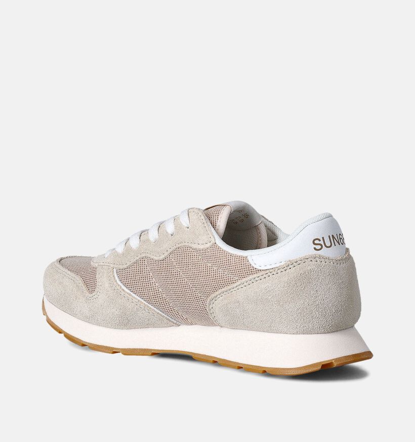 Sun68 Ally Glitter Beige Sneaker voor meisjes (352447) - geschikt voor steunzolen