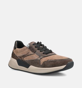 Gabor Rollingsoft Low Sneakers Bruin/Blauw