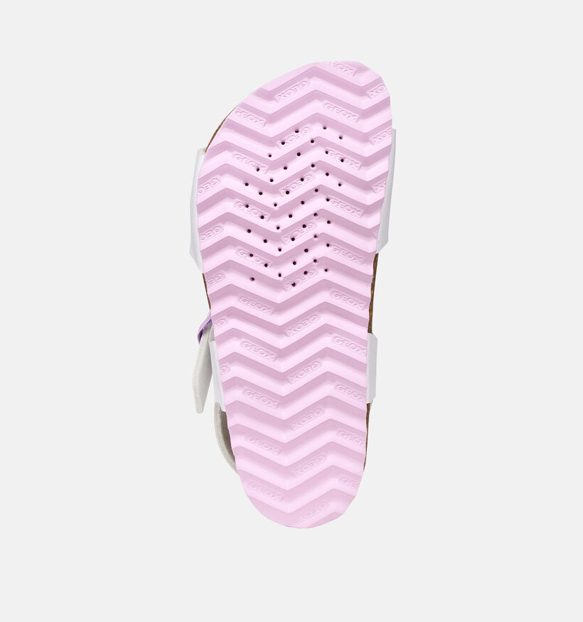 Geox J Adriel Sandales en Blanc pour filles (370121)