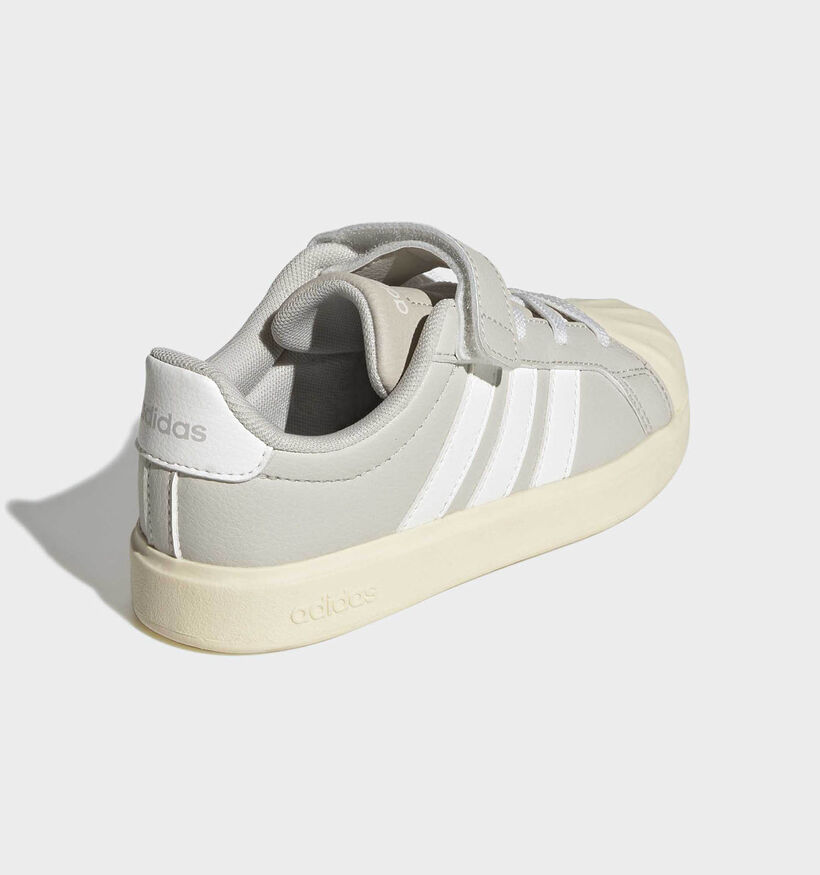 adidas Streettalk Baskets basses en Gris pour filles, gar&ccedil;ons (366753) - pour semelles orthop&eacute;diques