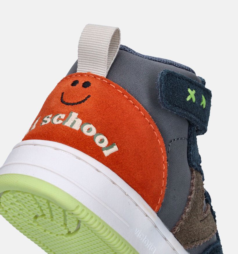Victoria Blauwe Hoge schoenen voor jongens (347122)