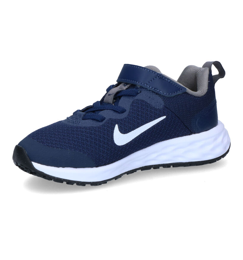 Nike Revolution 6 Blauwe Sneakers voor jongens (309001) - geschikt voor steunzolen