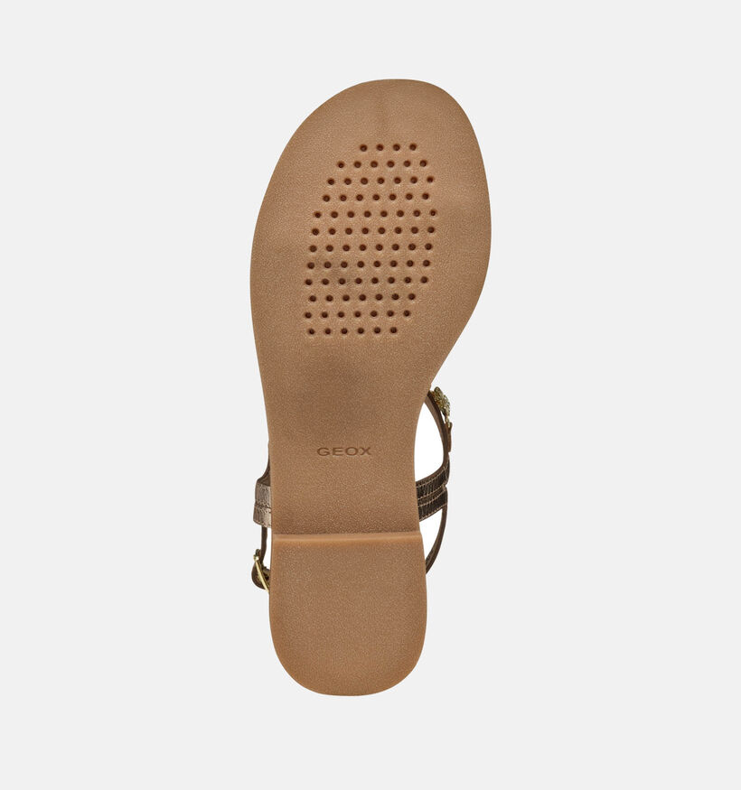 Geox Maddalusiac Gouden Sandalen voor dames (351677)