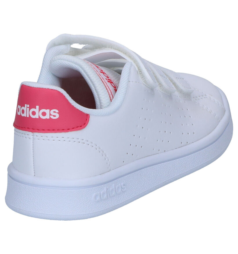 adidas Advantage C Witte Sneakers voor meisjes (319539) - geschikt voor steunzolen