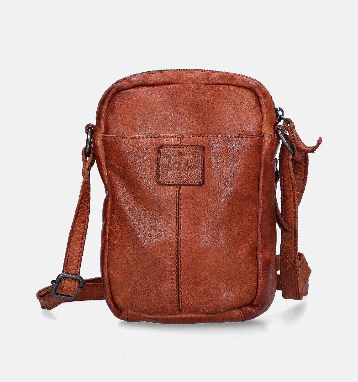 Bear Design Cognac Schoudertas | Heren Herentassen,Schoudertassen | Online  op TORFS.BE