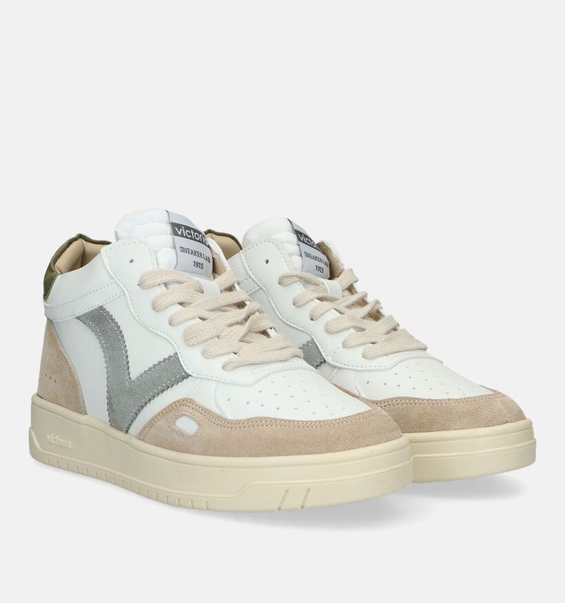 Victoria Witte Hoge sneakers voor dames (330183) - geschikt voor steunzolen