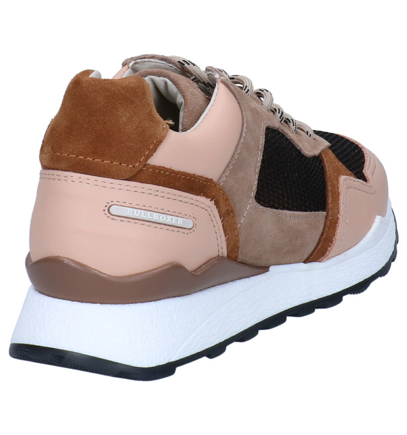 Bullboxer Taupe Sneakers in daim (298792)