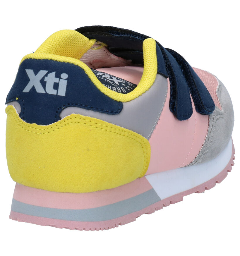 Xti Kids Roze Velcroschoenen in stof (281195)