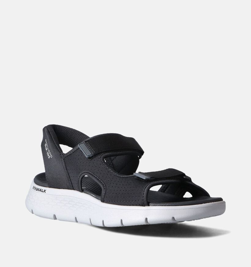 Skechers Slip-ins Go Walk Zwarte Sandalen voor heren (354589)