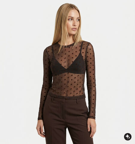 Vero Moda T-shirts Marron