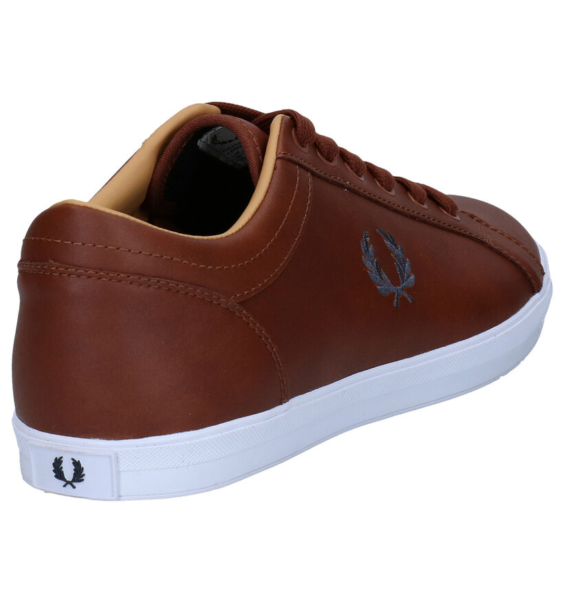 Fred Perry Chaussures basses en Cognac en cuir (279086)