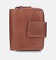 Euro-Leather Porte-monnaie zippé en Cognac pour femmes (353566)