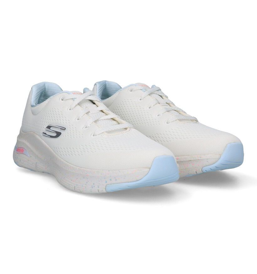 Skechers Arch Fit Witte Sneakers voor dames (321359) - geschikt voor steunzolen