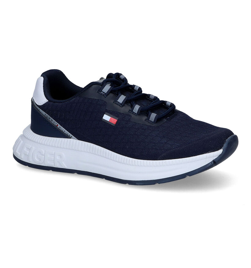 Tommy Hilfiger Baskets basses en Bleu foncé pour garçons (303933) - pour semelles orthopédiques