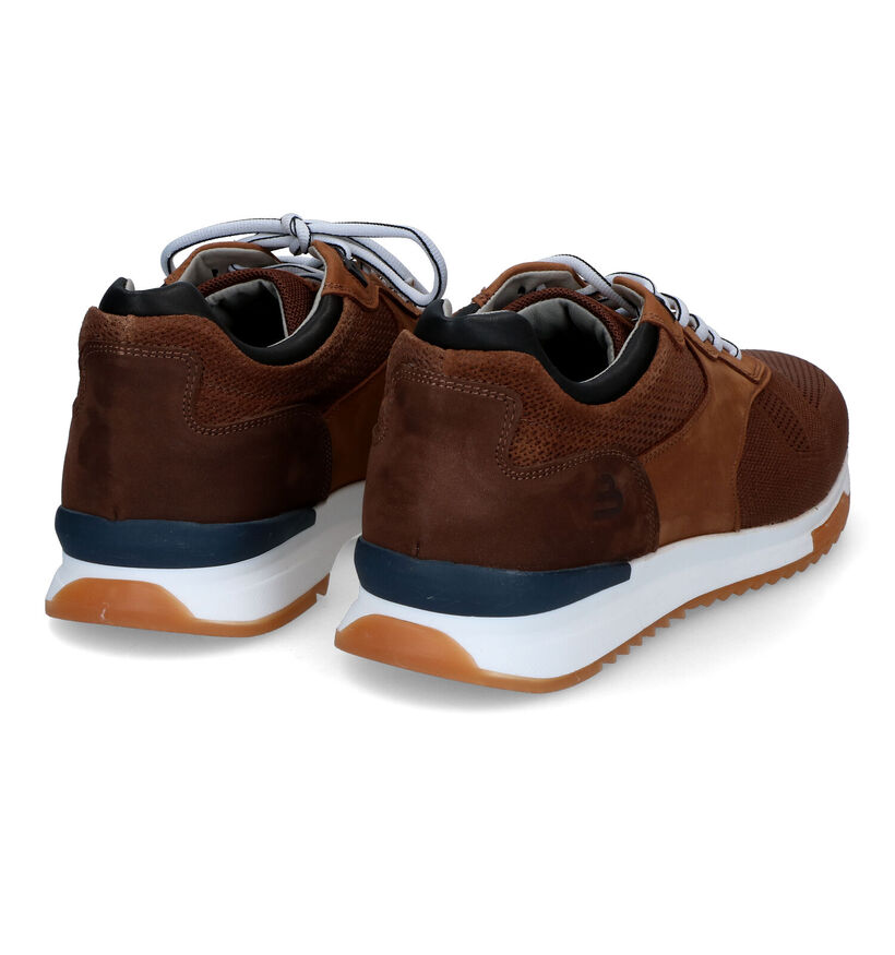 Bullboxer Chaussures à lacets en Cognac pour hommes (320904) - pour semelles orthopédiques