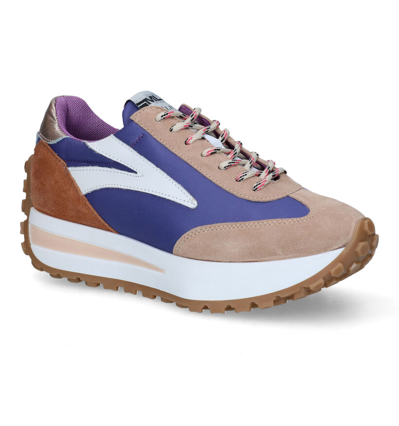 Méliné Paarse Sneakers in nubuck (316068)