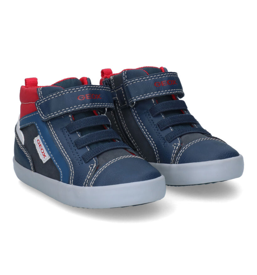 Geox Gisli Blauwe Hoge Schoenen in kunstleer (317564)
