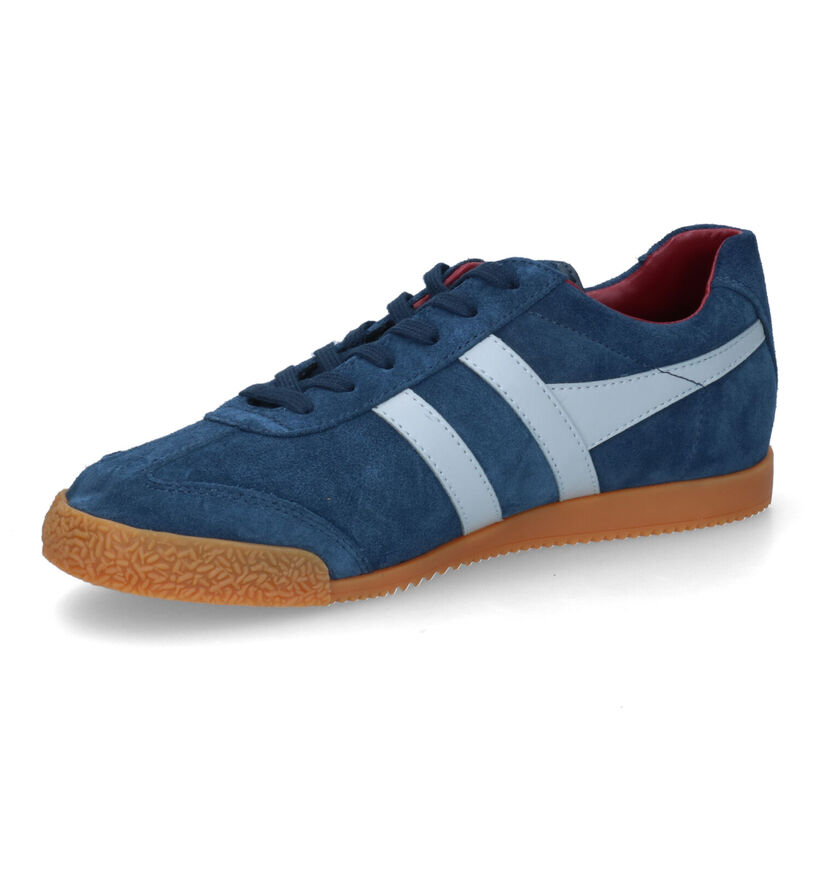 Gola Harrier Blauwe Sneakers voor heren (325099) - geschikt voor steunzolen