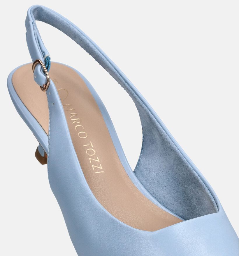 Marco Tozzi Escarpins slingback en Bleu clair pour femmes (378551)
