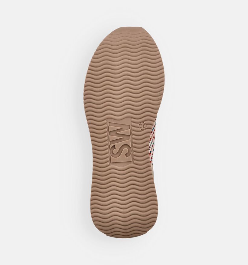 Softwaves Raffia Beige Veterschoenen voor dames (373385) - geschikt voor steunzolen