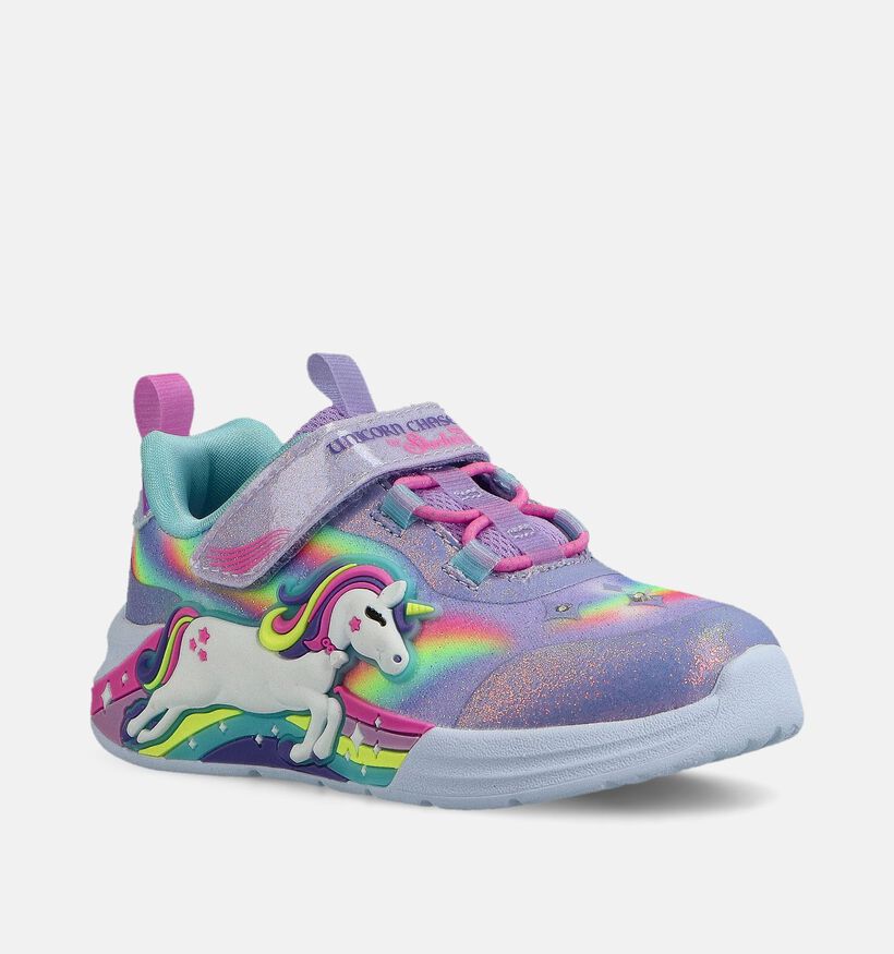 Skechers Unicorn Chaser Paarse Sneakers voor meisjes (367518)