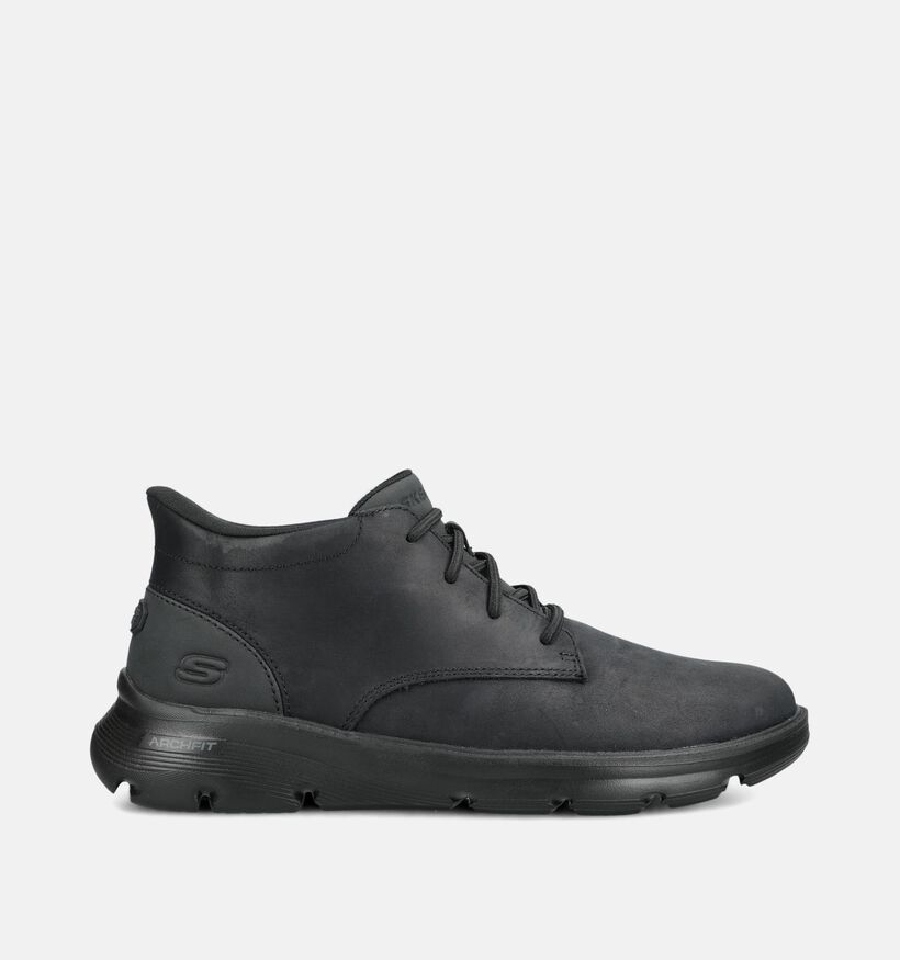 Skechers Arch Fit Garza Ridley Zwarte Geklede Schoenen voor heren (376891) - geschikt voor steunzolen