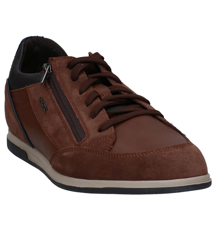 Geox Renan Chaussures à lacets en Brun en daim (278959)