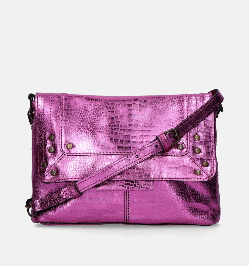 Pieces Felizia Sac porté croisé en Fuchsia pour femmes (345232)