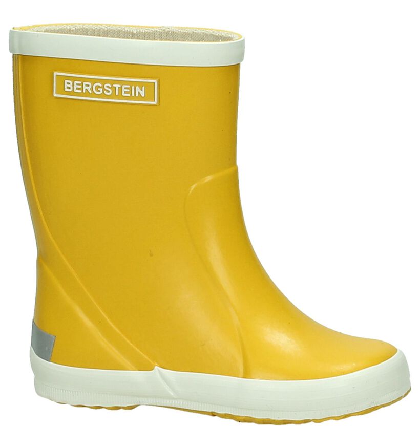 Bergstein Rainboot Bottes de pluie en Jaune pour filles, garçons (180420) - pour semelles orthopédiques
