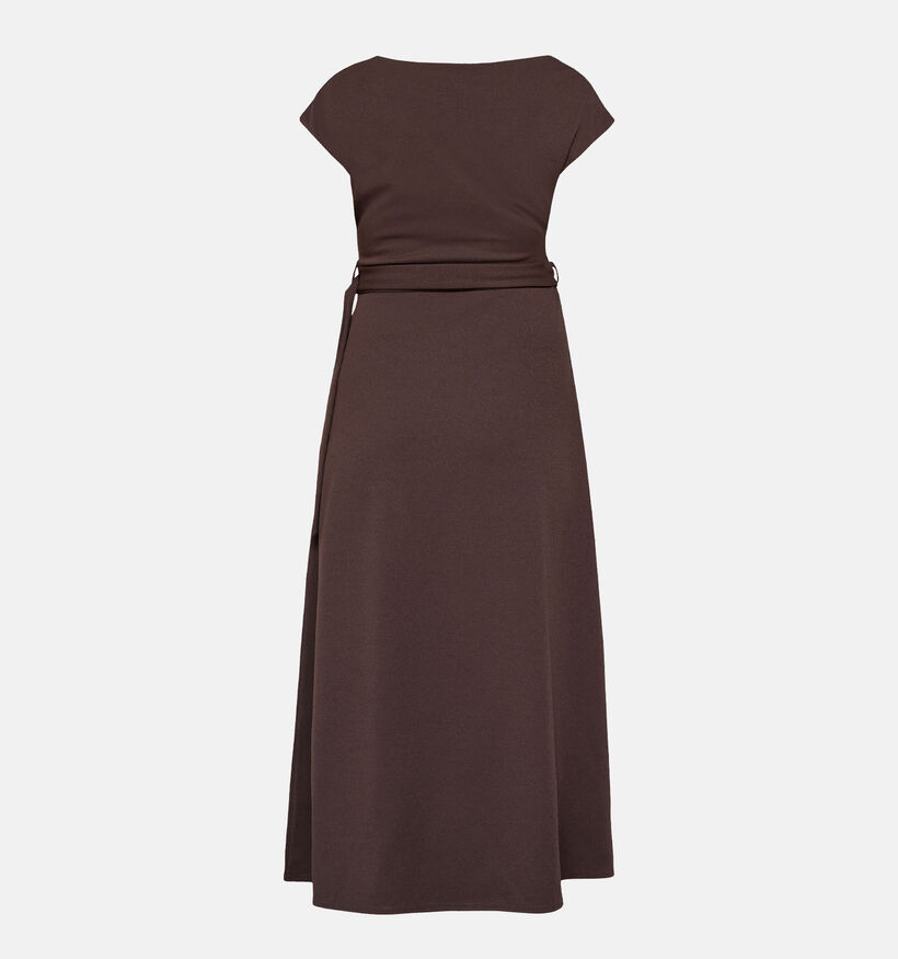 Sister Point Glut Donkerbruine Midi-Jurk voor dames (383812)