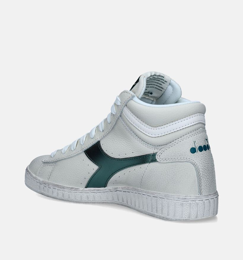 Diadora Game L High Waxed Metal Witte Sneakers voor dames (350836)