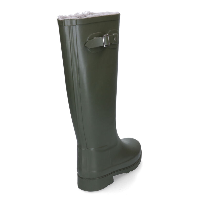 Xplor Rai Bottes de pluie en Vert kaki pour femmes (300499) - pour semelles orthopédiques