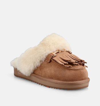 Nathan-Baume Pantoufles Cognac