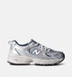 New Balance 530 Baskets en Argent pour filles, garçons (358677) - pour semelles orthopédiques