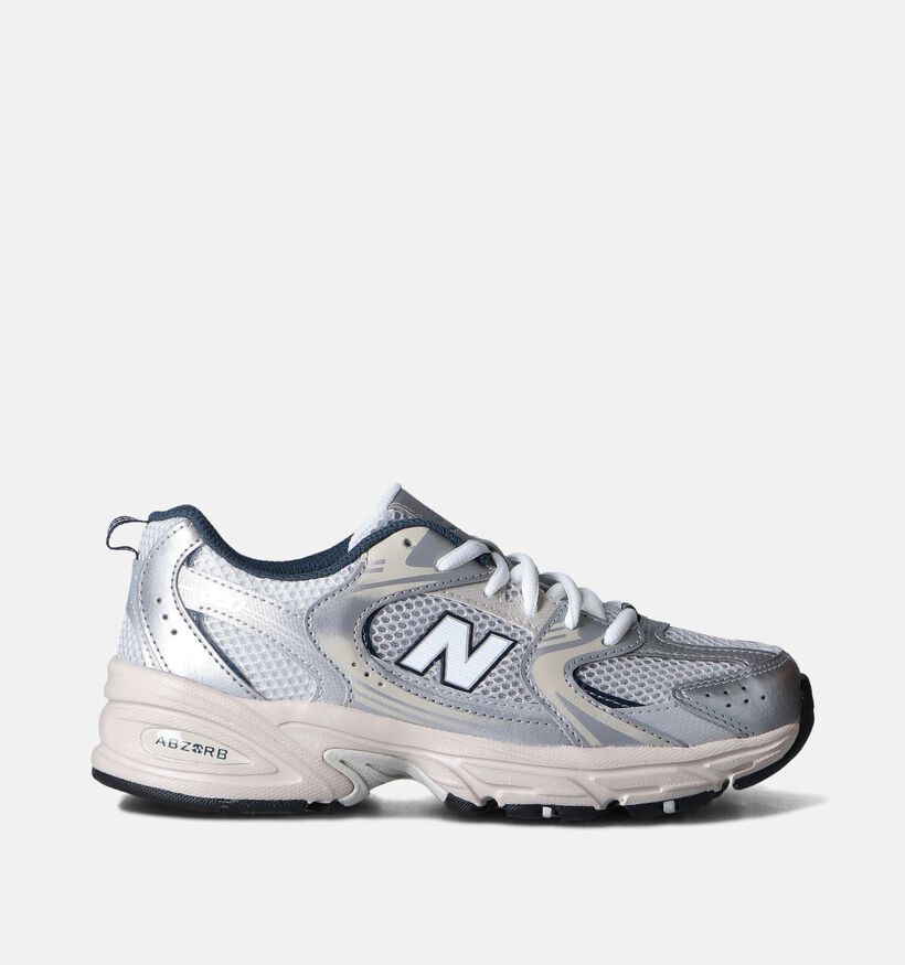 New Balance 530 Baskets en Argent pour filles, garçons (358677) - pour semelles orthopédiques