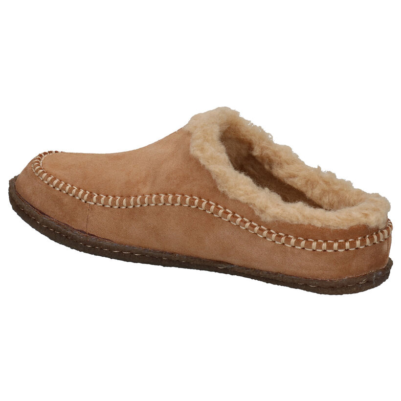 Sorel Lanner Ridge Zwarte Pantoffels in daim (294137)