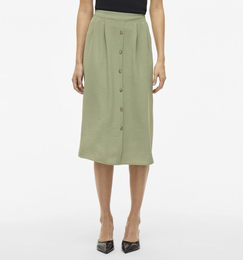 Vila Josa Jupe midi en Vert Khaki pour femmes (351726)