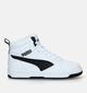 Puma Rebound V6 Mid Witte Sneakers voor jongens, meisjes (334475) - geschikt voor steunzolen