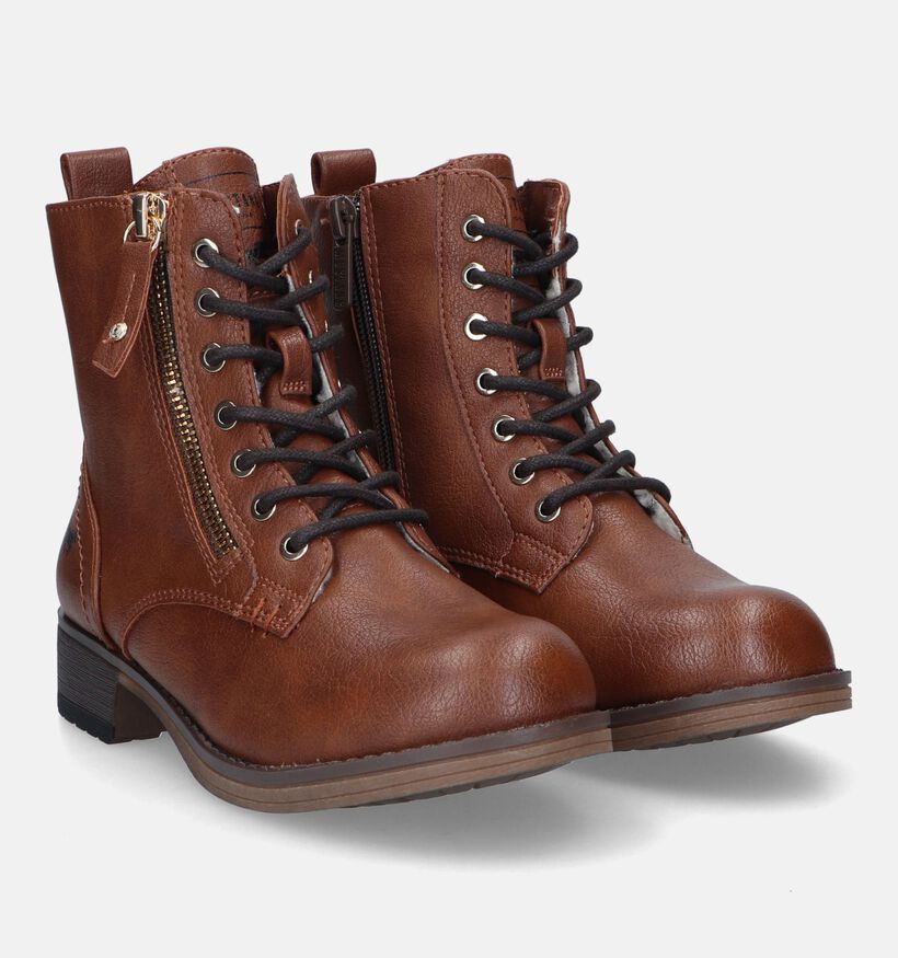 Mustang Bottines robustes en Bleu pour filles (345604)