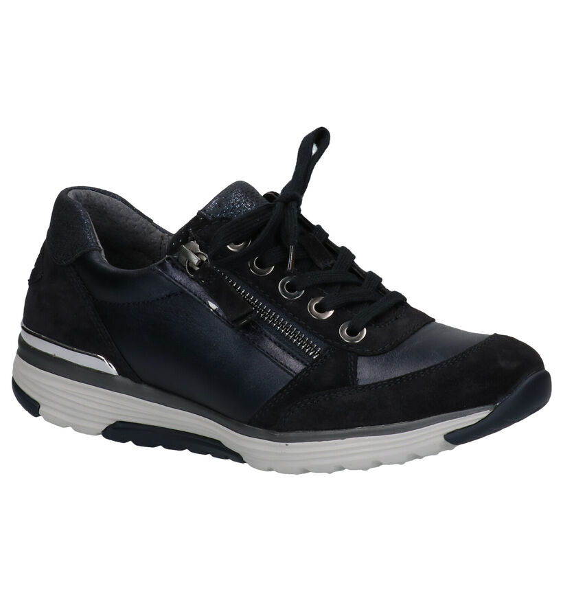 Gabor Rollingsoft Blauwe Veterschoenen in leer (282430)