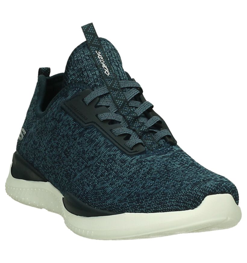 Blauwe Sneakers Skechers Air Cooled in stof (202871)