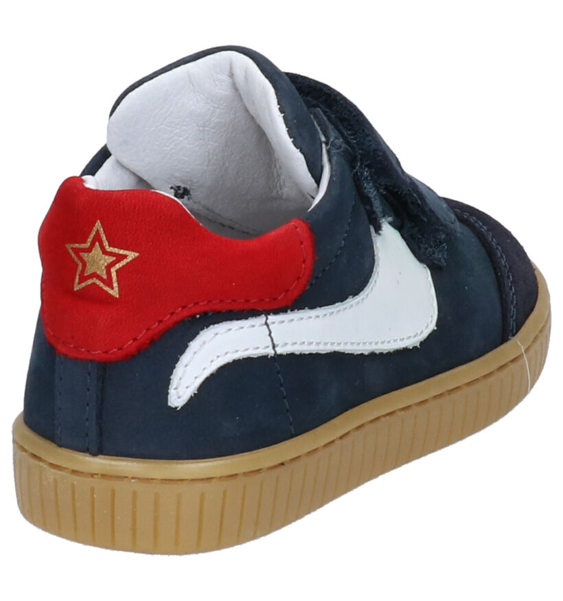 Bumba Msport Donkerblauwe Velcroschoentjes in nubuck (272498)